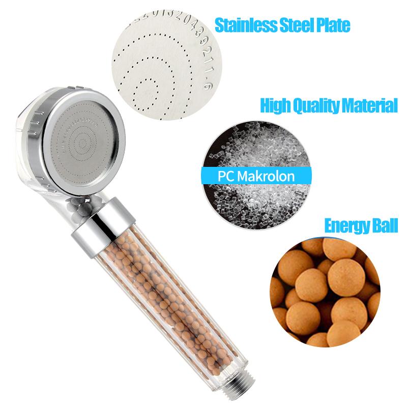 Shower Head Filters Impurities From Hair & Skin