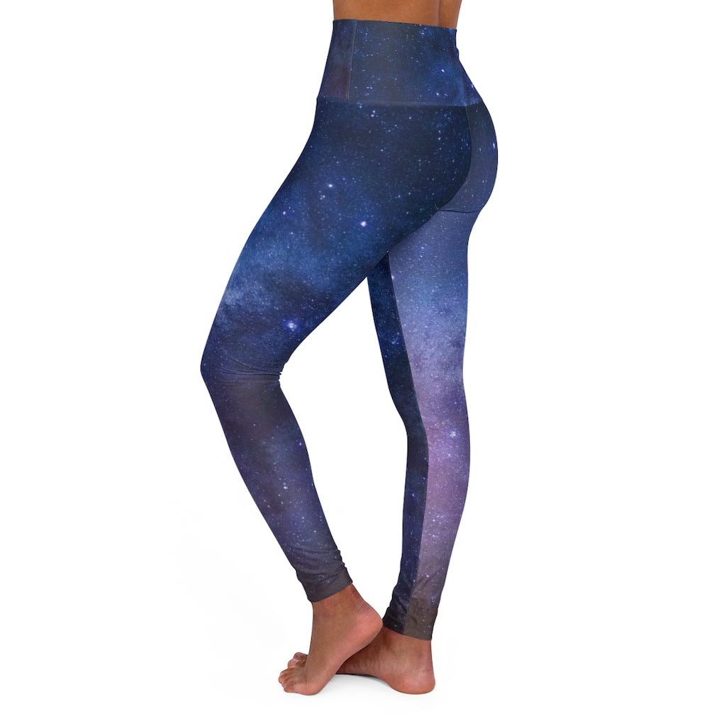 Creamy Soft Blue Fuchsia Nebula Plus Size Leggings - USA Fashion™ | World  of Leggings