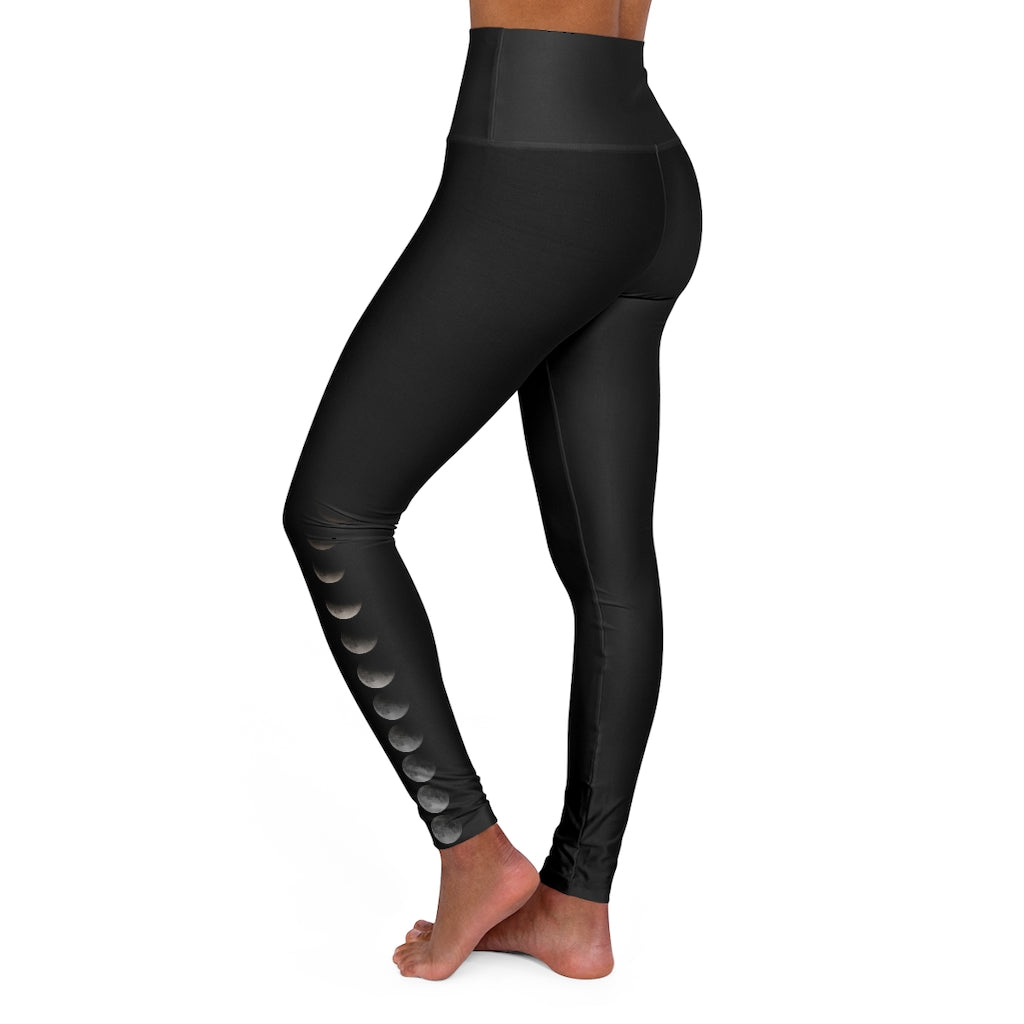 Moon Eclipse High Waisted Yoga Leggings