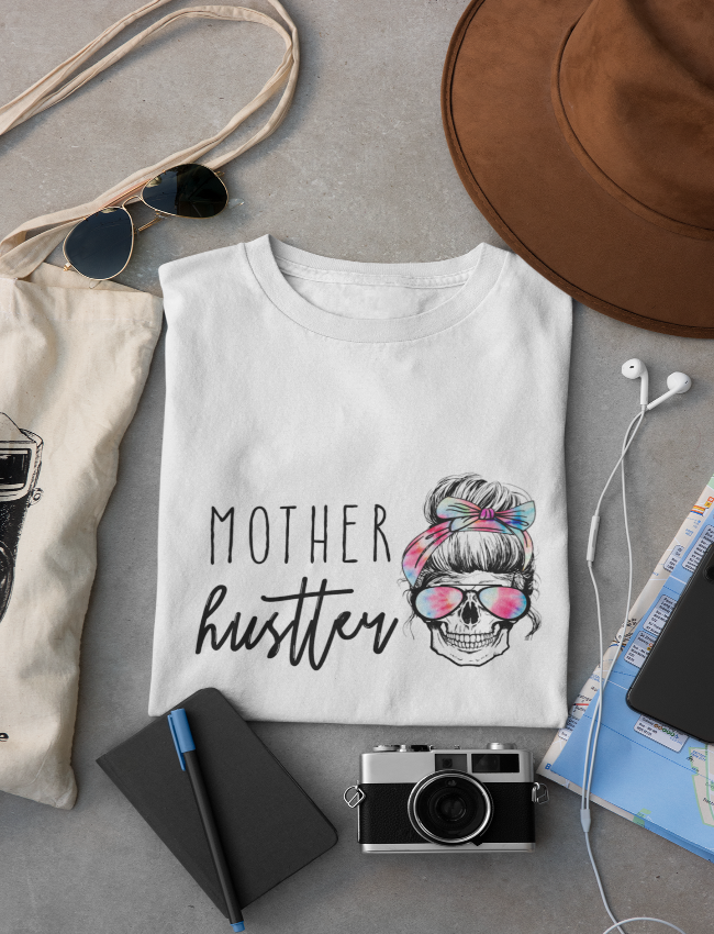 Mother Hustler Skull Short Sleeve Tee